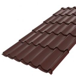 Металлочерепица Монтеррей 2,95х1,19 (ВИК-8017-0,45 мм) шоколад